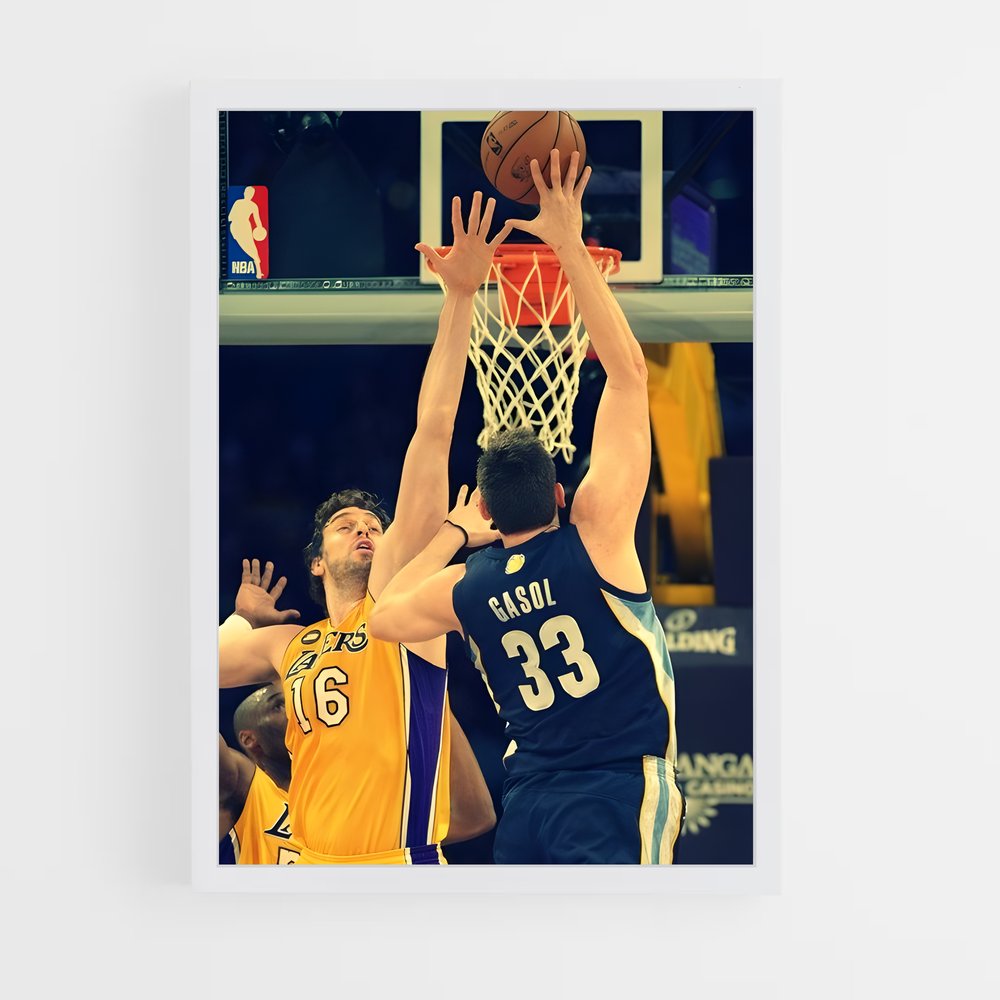 Poster Blockbuster Gasol – affiche Basketball (vue 3)